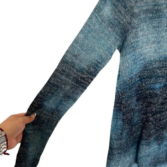 Fresh Produce Womens Lightweight Open Knit‎ Long Sleeve Top Blue Size XL - Picture 4 of 9